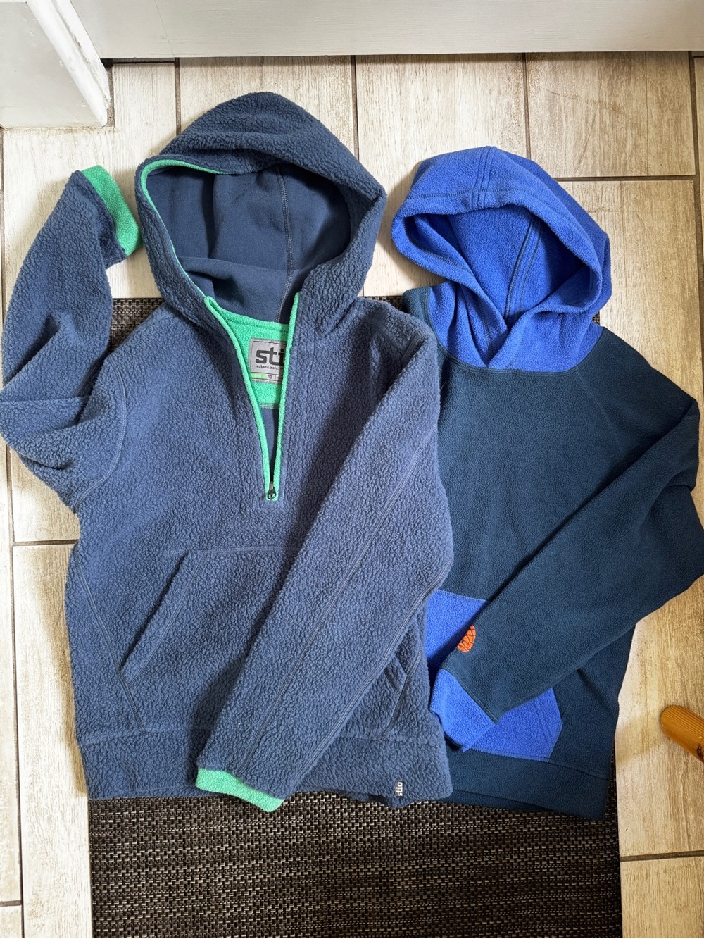 Stio Boys Sz L (12) Fleece Pullover and Hoodie Blue